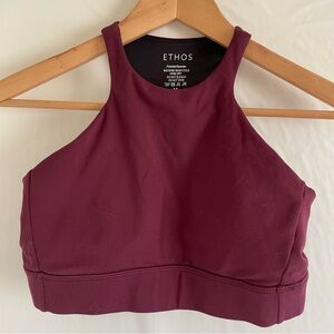 Ethos Burgundy Sports Bra Size M